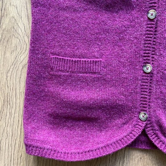 Munrospun Tank Top Knitted Waistcoat Size Medium Pink Sweater Vest WOOL - Picture 8 of 9